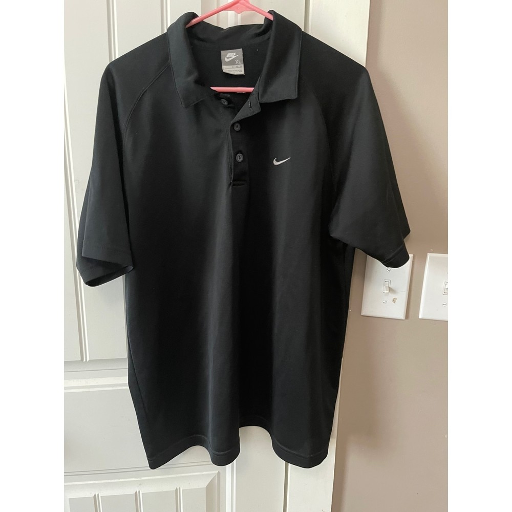Nike Mens XL Black Polo